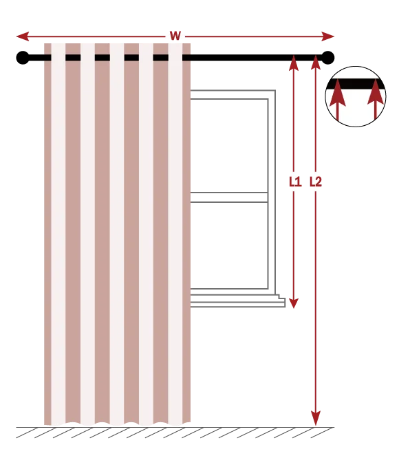 Measurement Instruction 4 窗帘矢量图 01 01