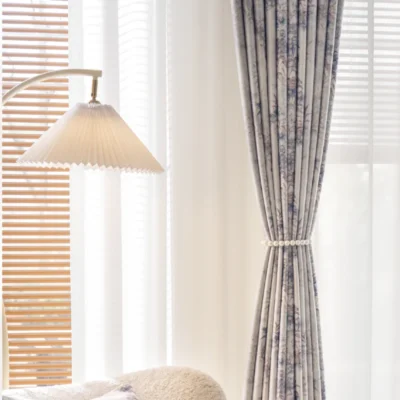 whisper garden curtain pleated full view