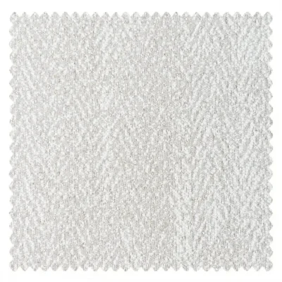 Soft grey herringbone curtain swatch for minimalist and Japandi spaces
