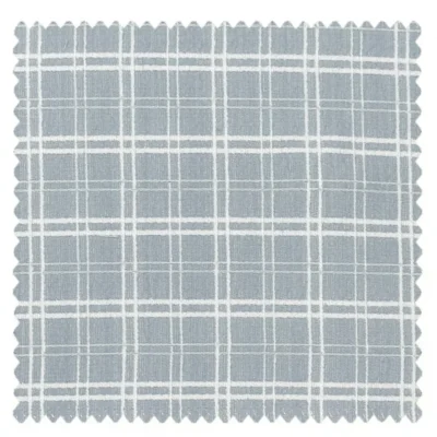 British-style plaid jacquard curtain with soft woven texture – Whisper Glow Curtain