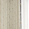 Playful Construction Curtain with Trucks and Forklifts for Boys’ Room