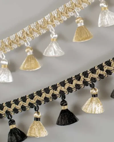 Classic Weave Tassel Fringe Trim – Color Variants Overview