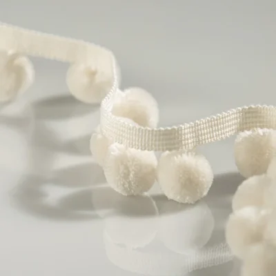 Serene Pom Fringe – Soft Pom Pom Trim for Curtains