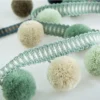 Cloud Dream Large Pom Pom Fringe in soft pastel tones – decorative trim for curtains and upholstery