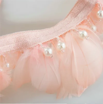 feather curtain trim