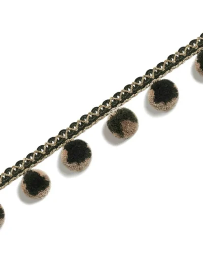 eden pom tassel trim with soft plush poms