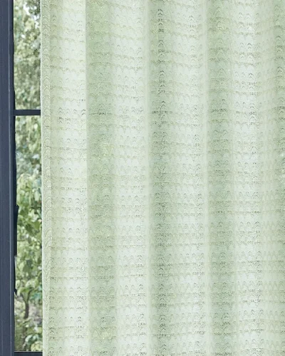 Scales Jacquard Sheer Curtain