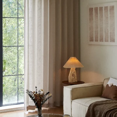 Cloud Veil Jacquard Curtain – Elegant Sheer Layers for Modern Interiors