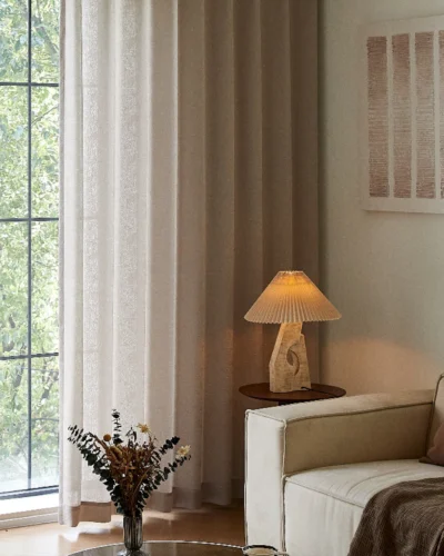 Cloud Veil Jacquard Curtain – Elegant Sheer Layers for Modern Interiors