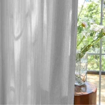 Cloud Veil Curtain – White Chenille Sheer Curtain for Soft Daylight