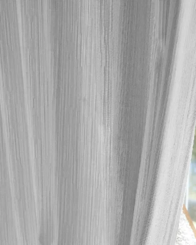Cloud Veil Curtain – Vertical Chenille Texture with Soft Light