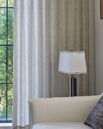 Zen bamboo sheer curtain with jacquard texture