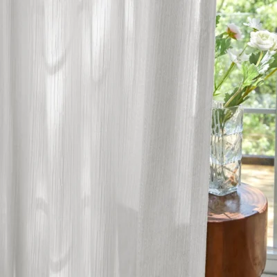 Cloud Veil Curtain – Elegant Chenille Sheer for Soft Light and Privacy
