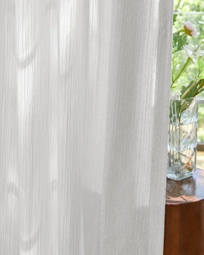 Cloud Veil Curtain – Elegant Chenille Sheer for Soft Light and Privacy
