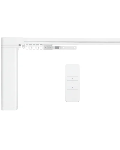Smart motorised curtain track set with remote control by Lemonho