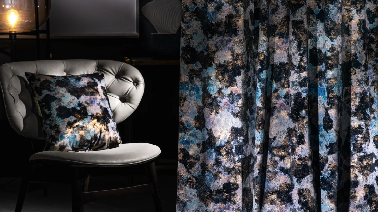 Botanic Print Curtain – Elegant Custom Drapes by Lemonhone