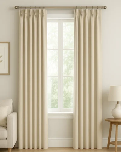 2.2x curtain fullness ratio – balanced pleat style for custom curtains
