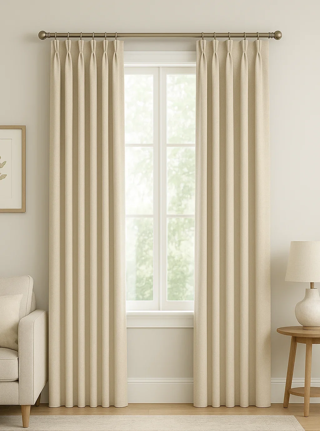 2.2x curtain fullness ratio – balanced pleat style for custom curtains