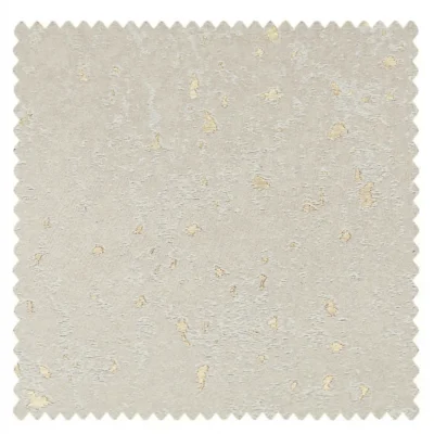 Ivory white curtain fabric swatch with fine gold speckles from the Gilded Texture Curtain collection – high-density and light-enhancing.