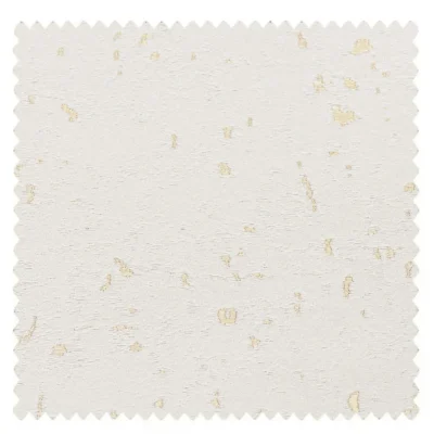 Pearl white curtain fabric swatch with soft gold flecks from the Gilded Texture Curtain collection – high-density weave and radiant finish.