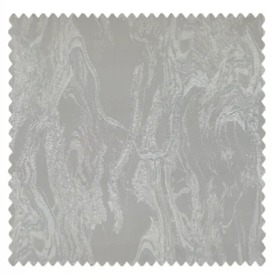 Light grey stone vein jacquard curtain fabric sample with soft matte texture