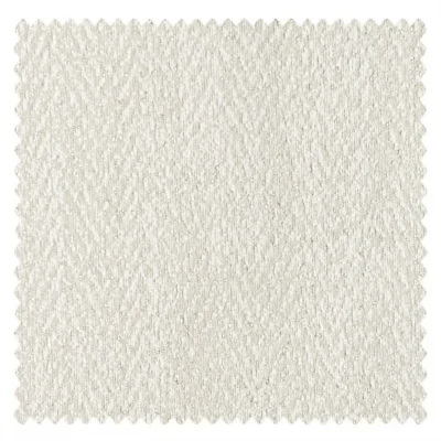 Light cream herringbone curtain fabric with fine textured weave