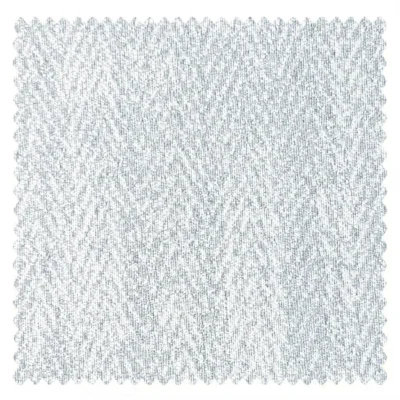 Light blue herringbone curtain fabric swatch for Japandi and modern interiors