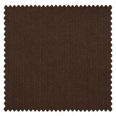 Dark brown woven fabric swatch for Earthline Curtain – nature-inspired drapes with soft shading by Lemonhone.