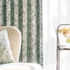 Botanic texture curtain for Japandi interiors
