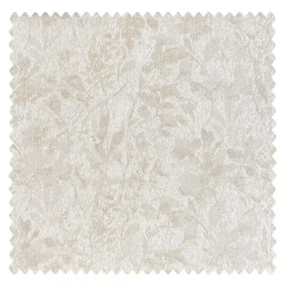 Botanic texture jacquard curtain fabric sample with nature-inspired leafy weave