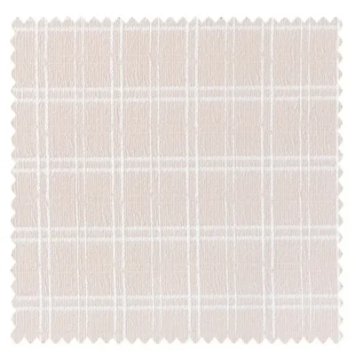 Gridline Whisper Curtain fabric sample – subtle texture with modern grid weave