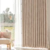 Blush Sweet Curtain – Striped Jacquard Fabric in Soft Pink