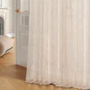 Floral lace sheer curtain