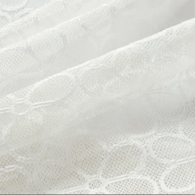 Floral lace pattern from Dual Weave Lace Curtain – Subtle Textured Voile