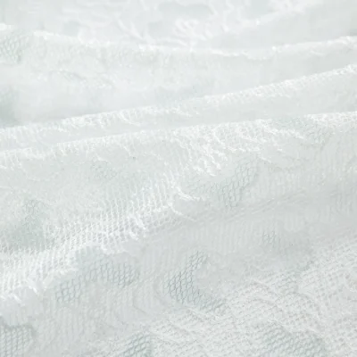 Blossom Veil Sheer Curtain with soft floral lace and bloom texture