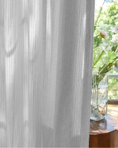 Cloud Veil Curtain – White Chenille Sheer Curtain for Soft Daylight