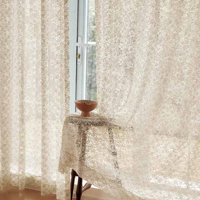 Scales Whisper Curtain – Soft Jacquard Panel Draped in Natural Light