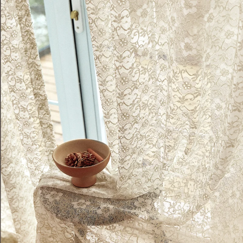 Scales Whisper Curtain – Close-Up of Jacquard Fabric with Natural Light