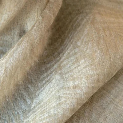 Oat Veil Sheer Curtain fabric close-up showing quiet woven texture and soft drape