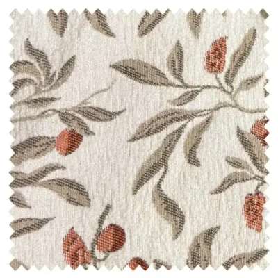 botanical jacquard curtains – Autumn Berry vine and berry pattern fabric