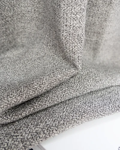 Serene Weave Curtain fabric detail – folded minimal textured drapes by Lemonho