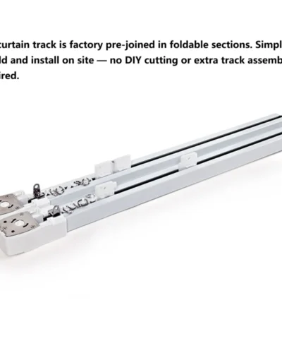 Silent motorised curtain track rail – electric curtain rail system by Lemonho