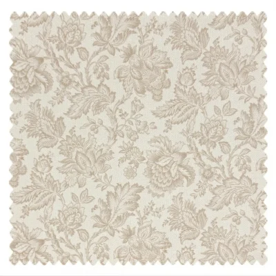 Ivory Lacevine Curtain – Tonal Floral Jacquard