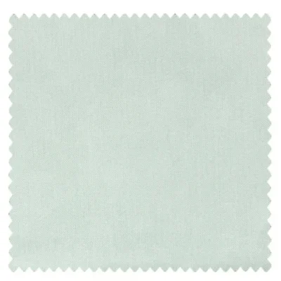 Soft mint green fabric swatch with subtle linen texture