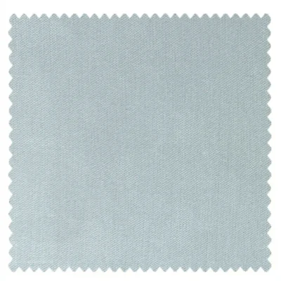 Soft misty blue fabric swatch with subtle linen texture