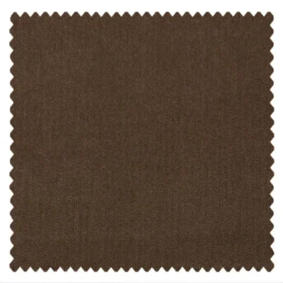 Dark Cocoa Brown curtain fabric swatch – rich warm tone