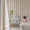 Sprinkle dot curtain by Lemonho in a soft textured weave with playful dotted pattern.