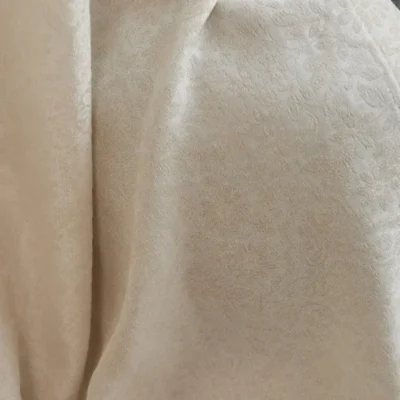 Cloud Lace sheer curtain close-up in ivory, soft relief jacquard texture with light filtering