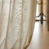 Oat Veil Sheer Curtain drape detail showing quiet woven texture