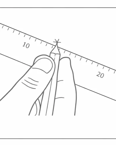 Measure and mark the position with a pencil.